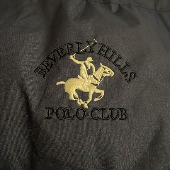 Beverly Hills Polo Club Blue Hooded Puffer Jacket Mens Size Medium - Picture 6 of 12